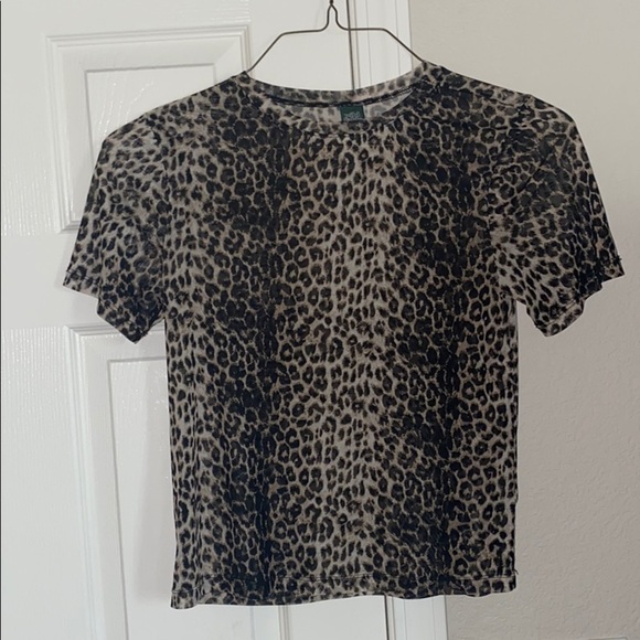 Cheetah sheer t-shirt - Picture 1 of 3